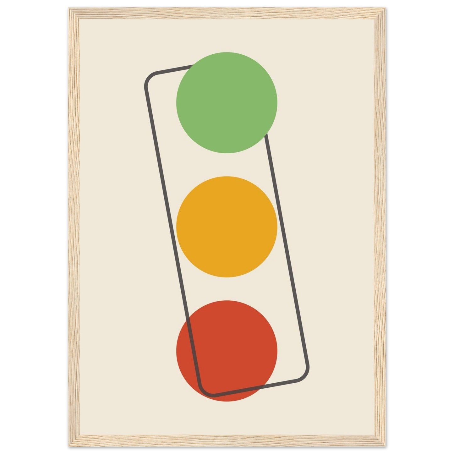 Sign 'The Lights' - Premium Matte Paper Wooden Framed Poster