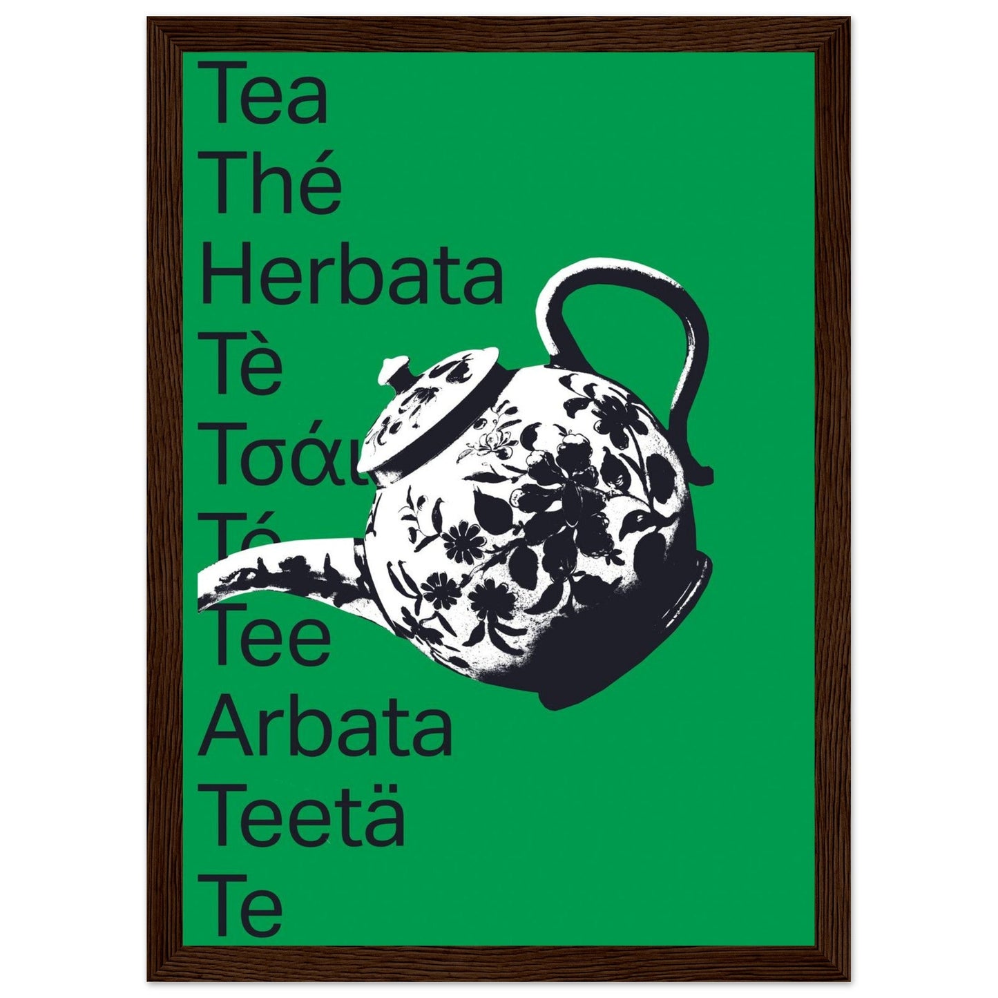 Ed Dickinson 'Tea' - Premium Matte Paper Wooden Framed Poster