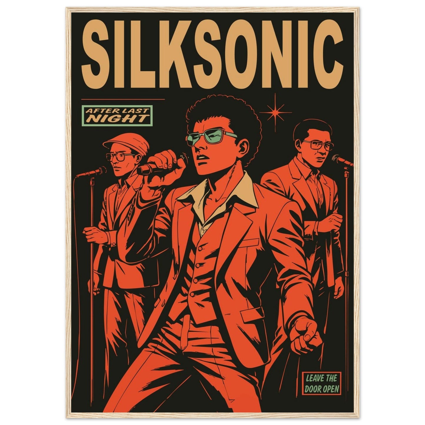 Silksonic Funk - Premium Matte Paper Wooden Framed Poster