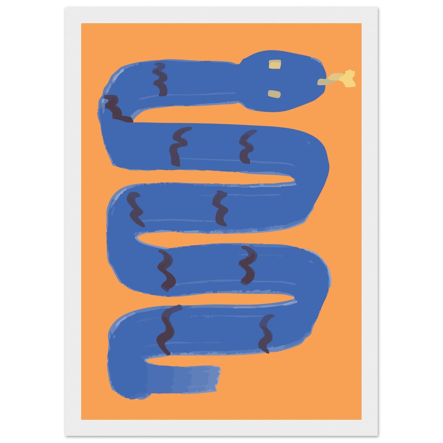 Animals 'I'm a Snake' - Premium Matte Paper Wooden Framed Poster