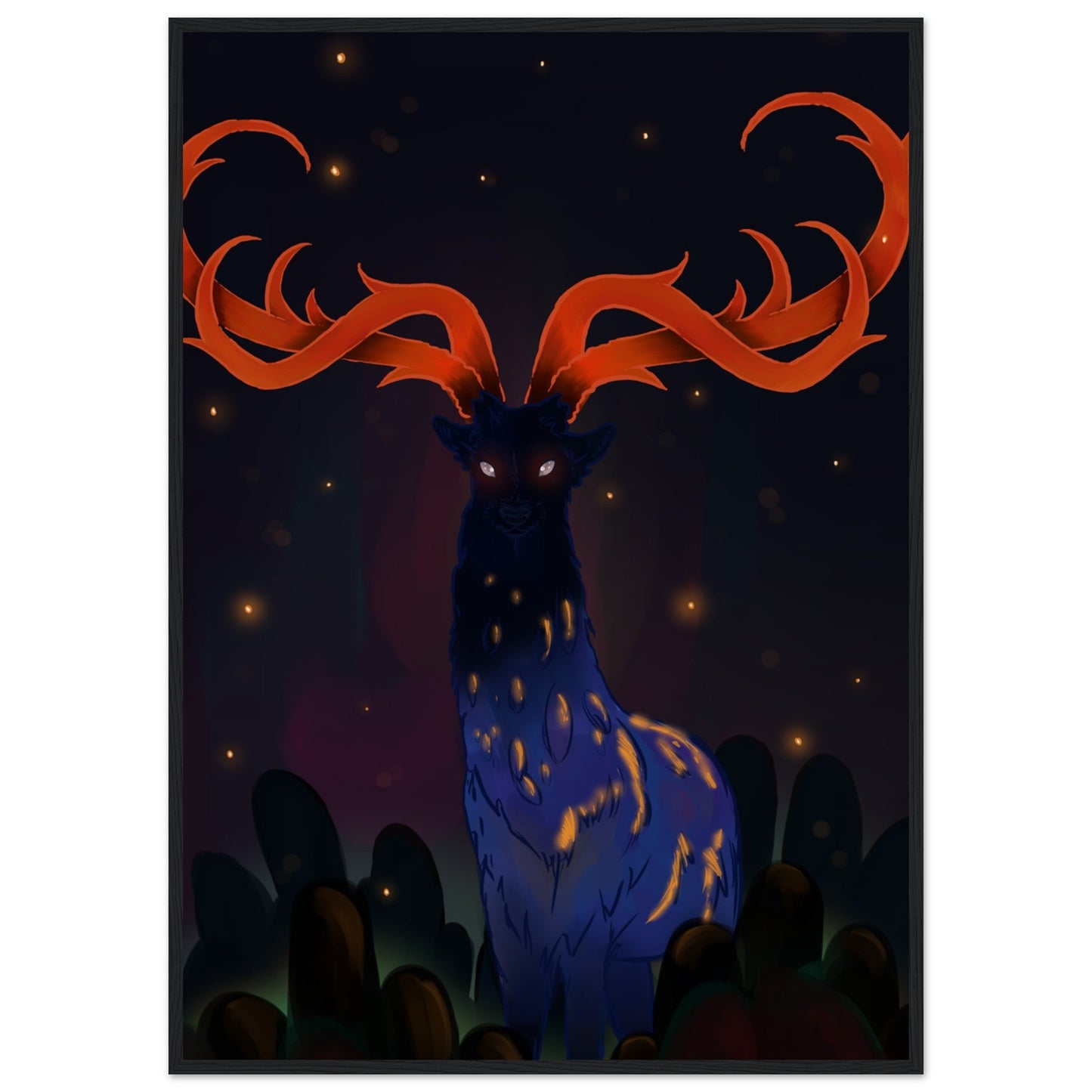 Animals 'Creature of the Forrest' - Premium Matte Paper Wooden Framed Poster