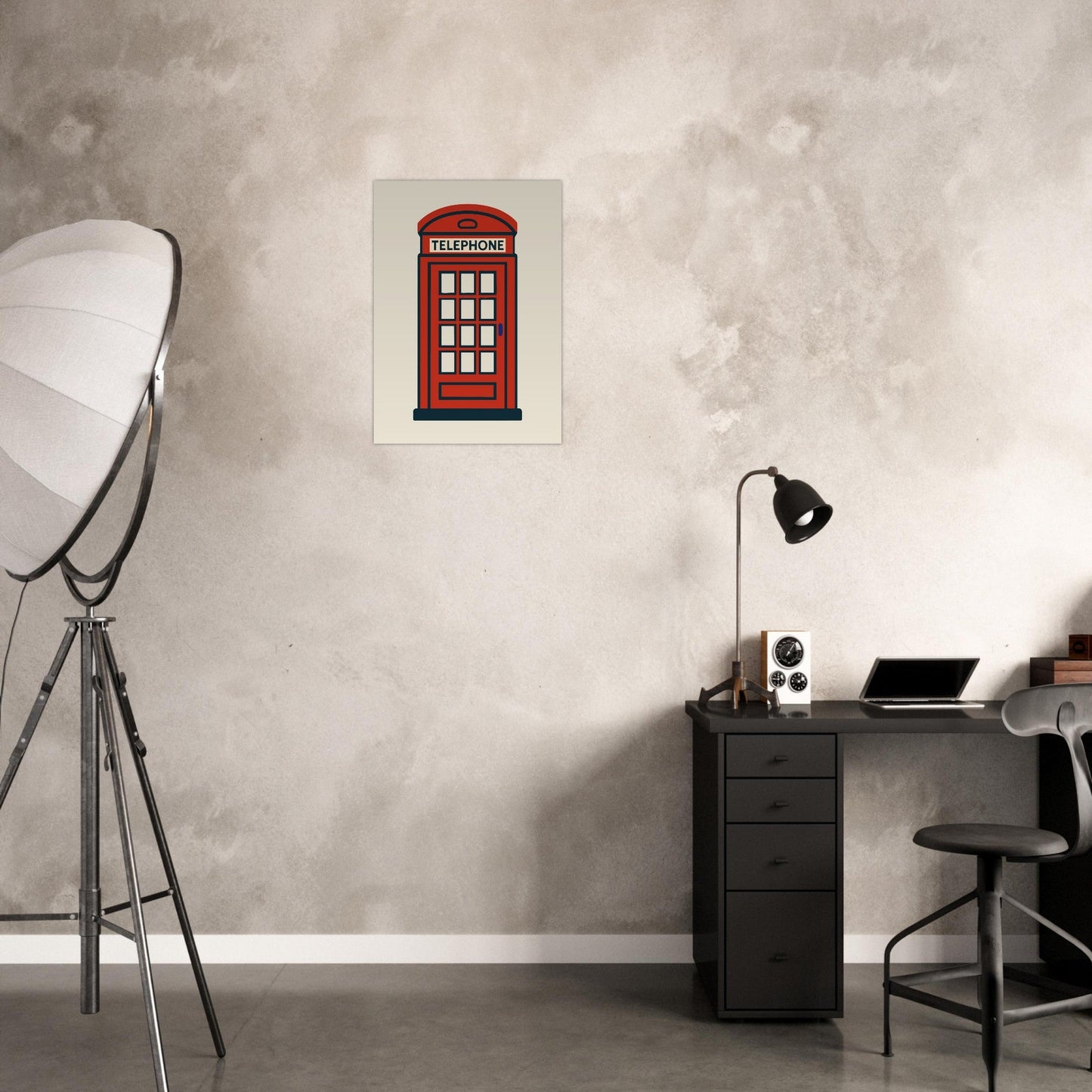 Cities/ Places 'Phone Box' - Premium Matte Paper Poster