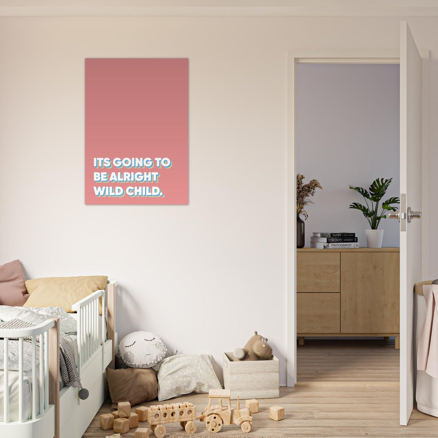 Sign 'Wild Child' - Premium Matte Paper Poster