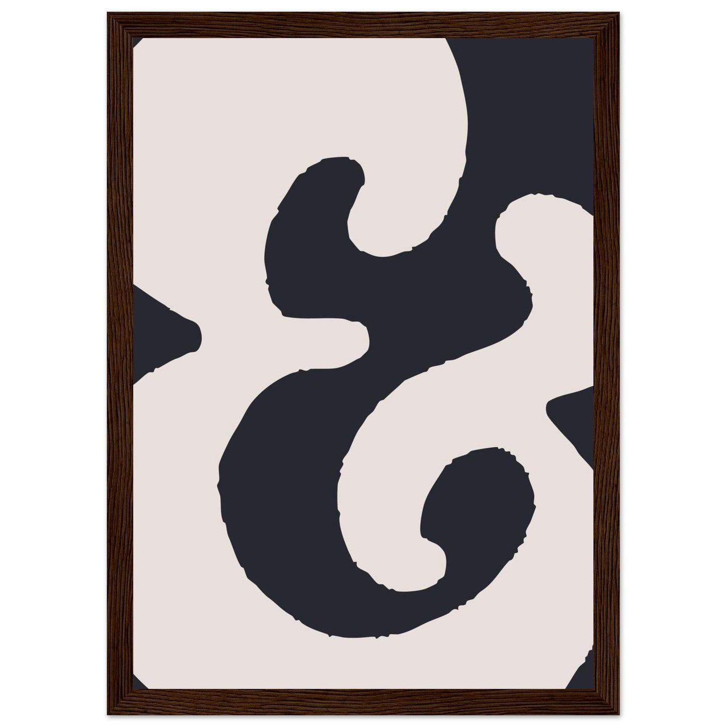 Sign '&' - Premium Matte Paper Wooden Framed Poster