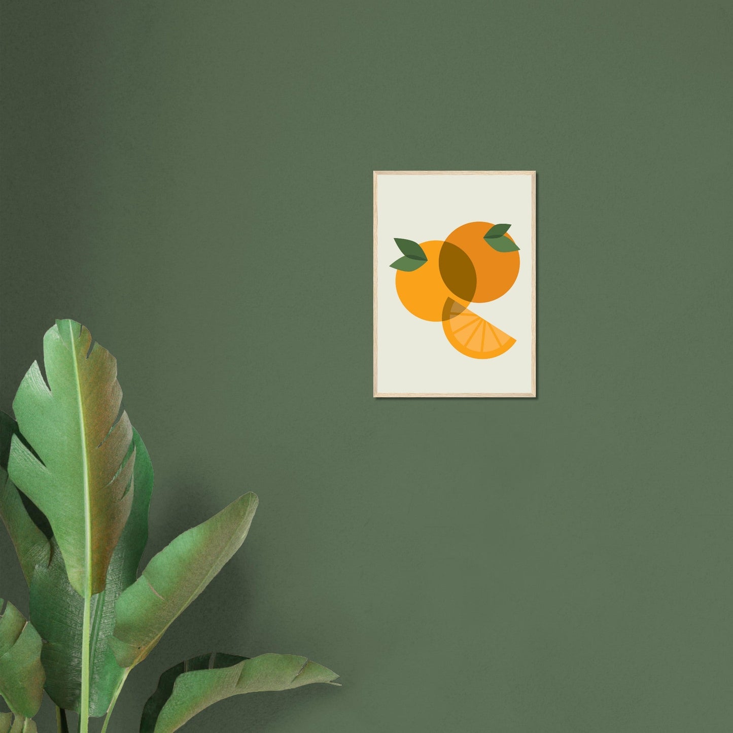 Fruity 'Oranges' - Premium Matte Paper Wooden Framed Poster