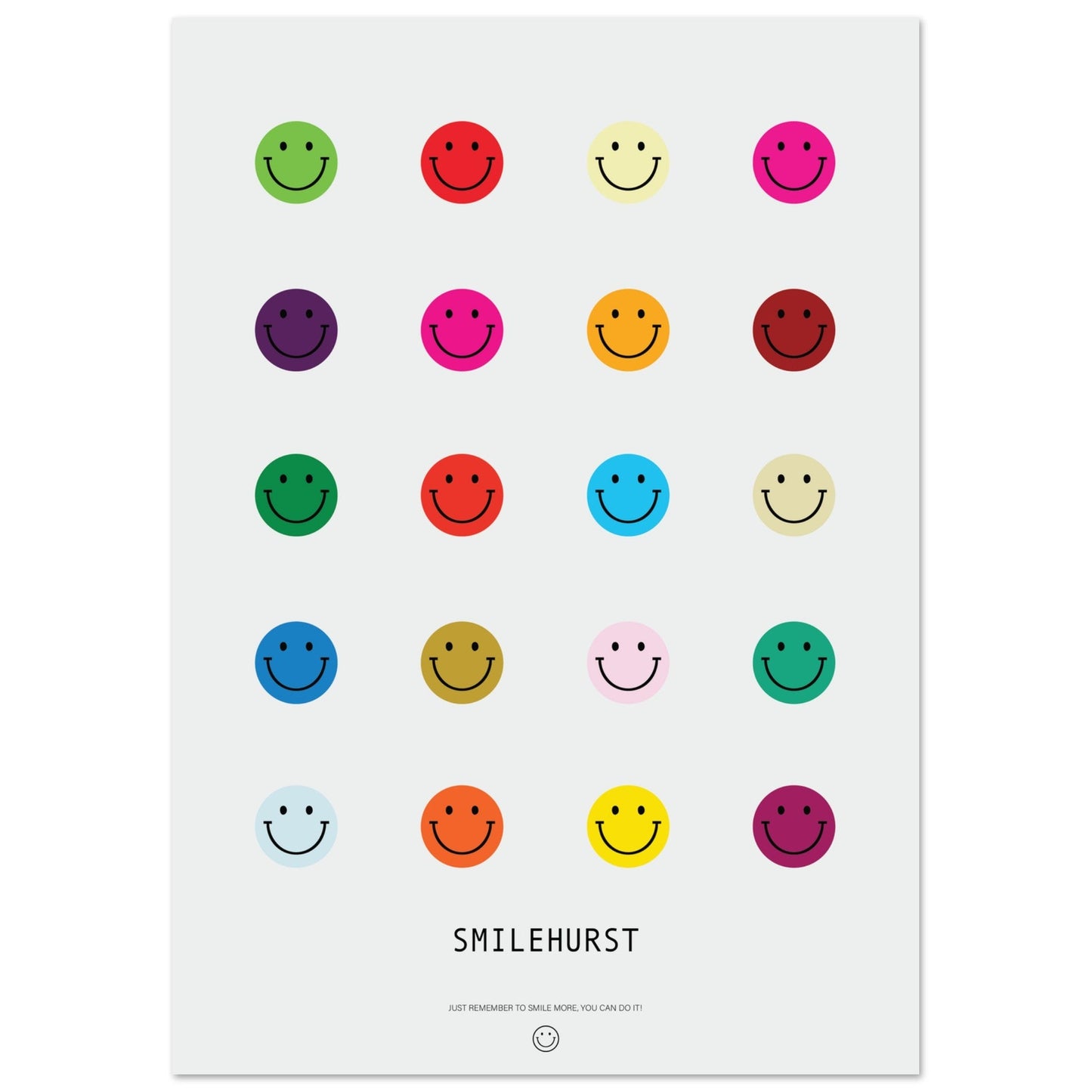 Colours 'Smilehirst' - Premium Matte Paper Poster