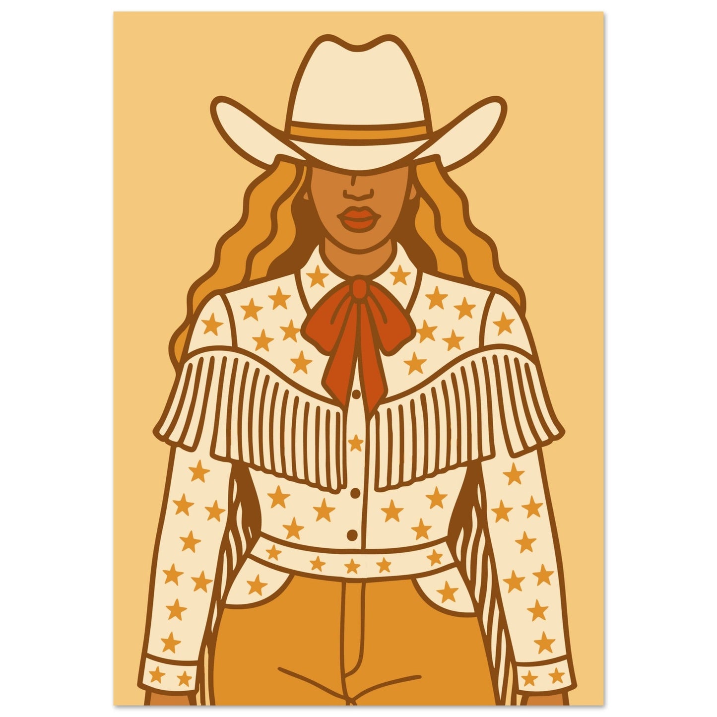 Cowboy 'B' - Premium Matte Paper Poster