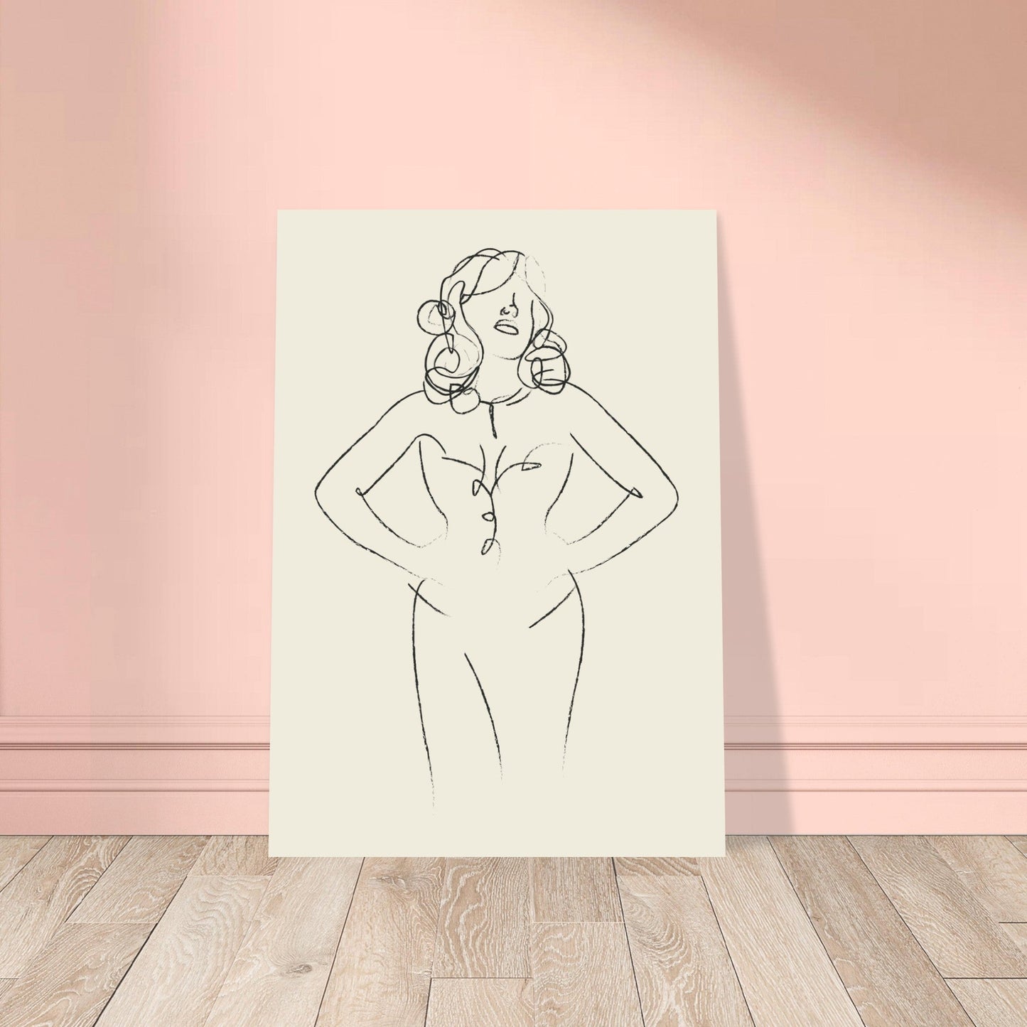 Line Art 'Sabrina' - Premium Matte Paper Poster