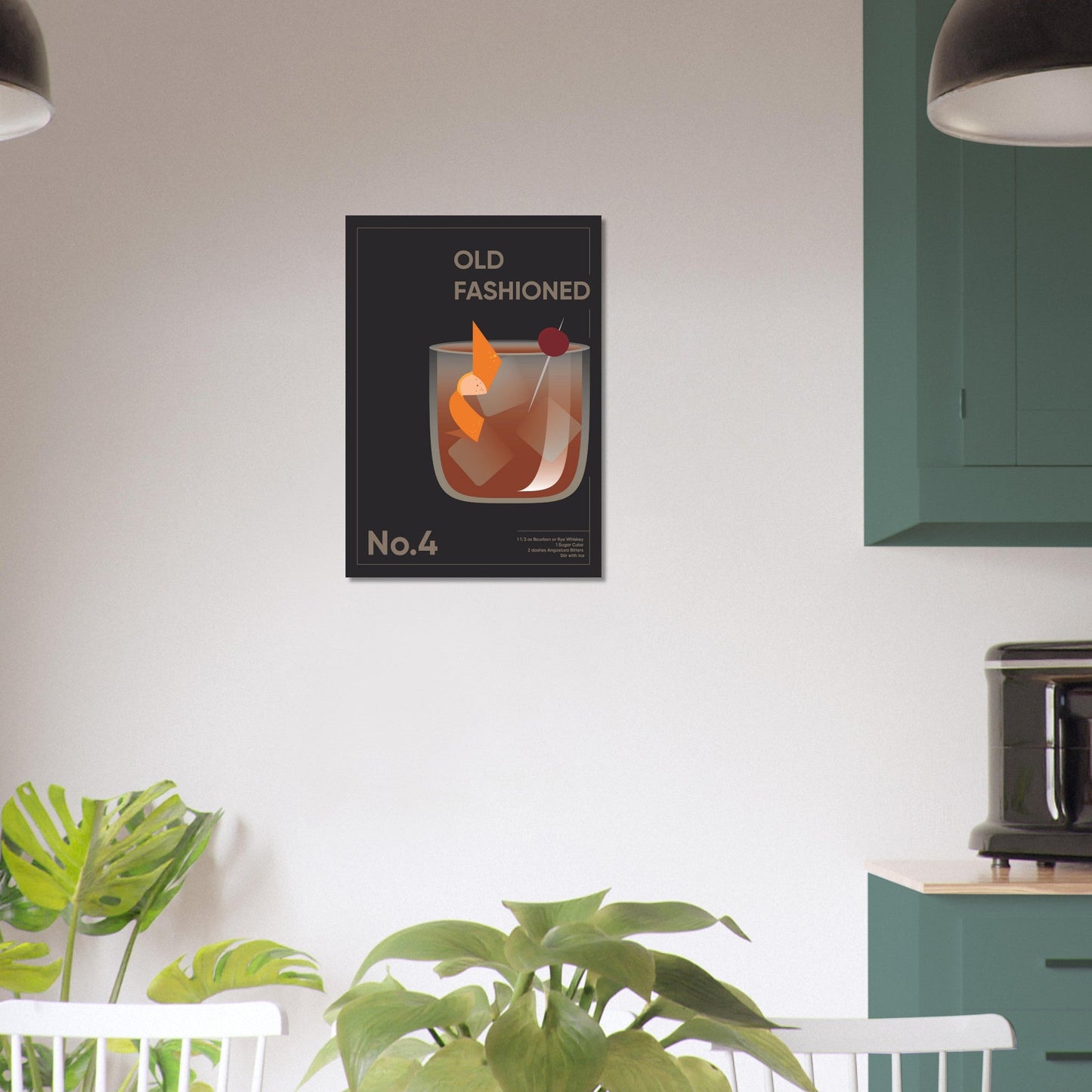 Cocktail 'Old Fashioned' - Premium Matte Paper Poster