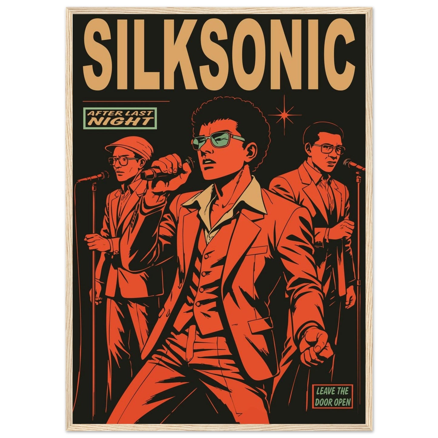 Silksonic Funk - Premium Matte Paper Wooden Framed Poster