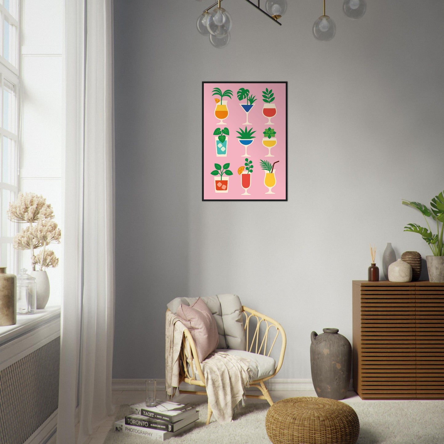 Cocktail Jungle   - Premium Matte Paper Wooden Framed Poster