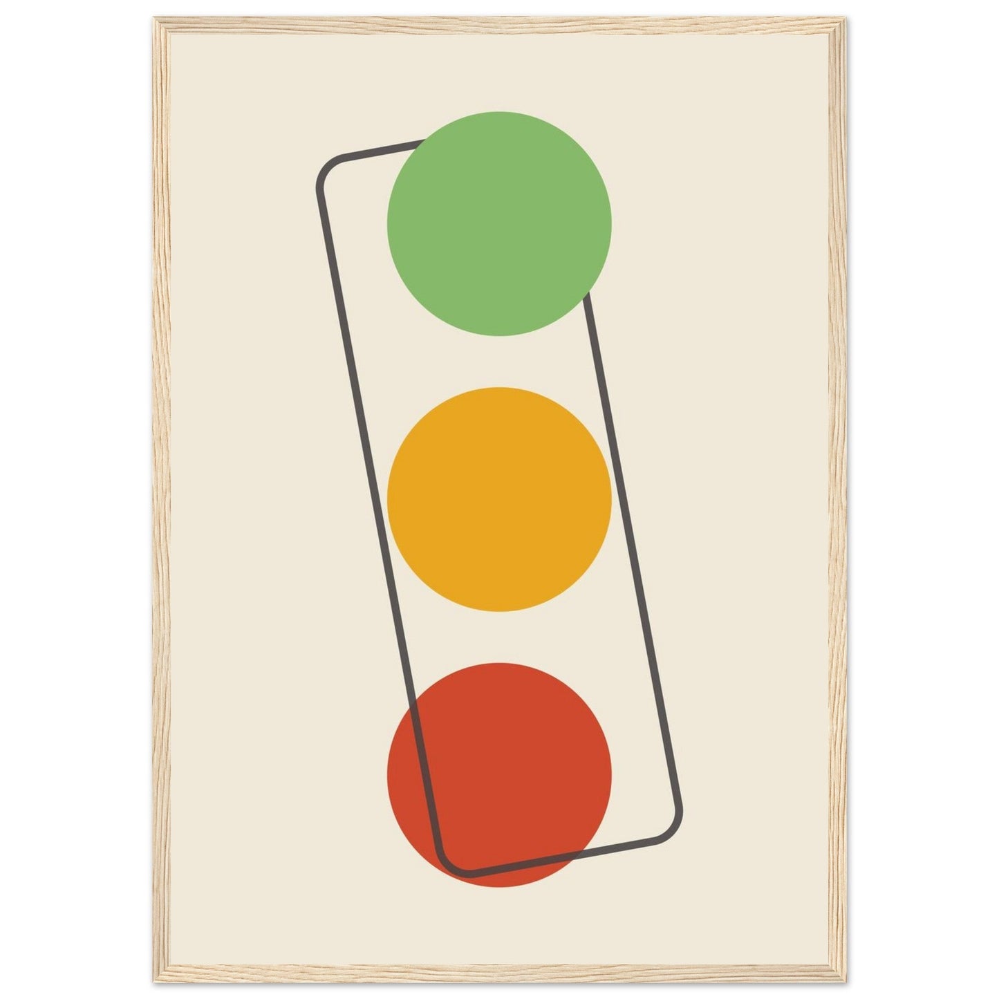Sign 'The Lights' - Premium Matte Paper Wooden Framed Poster