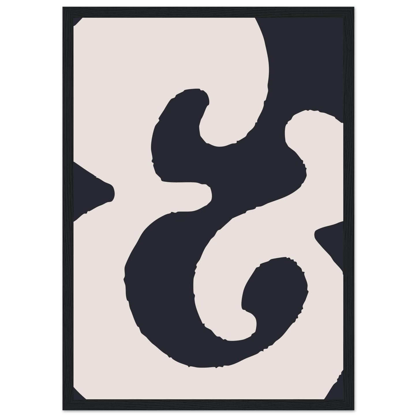 Sign '&' - Premium Matte Paper Wooden Framed Poster