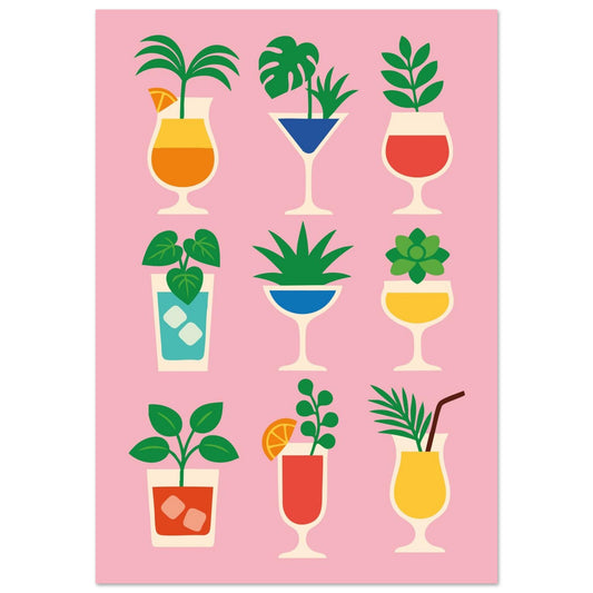Cocktail Jungle - Premium Matte Paper Poster