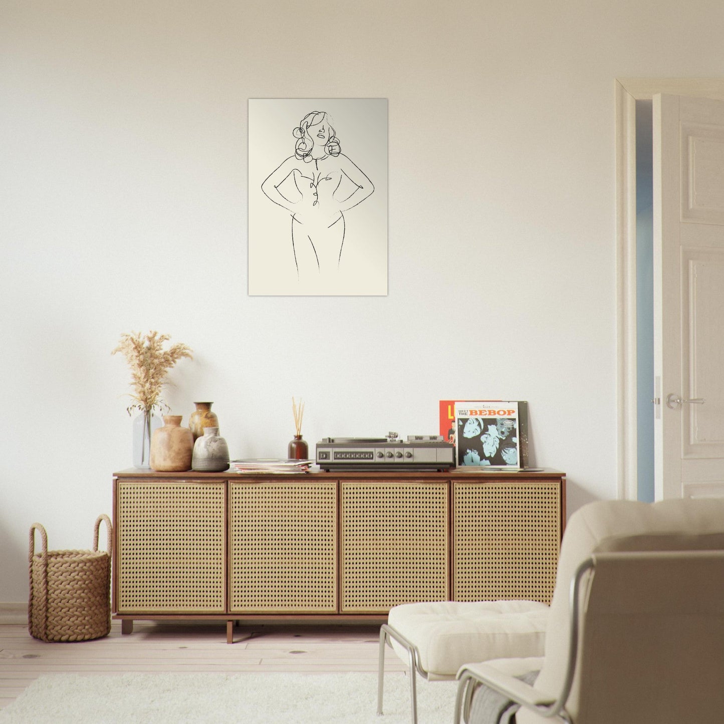 Line Art 'Sabrina' - Premium Matte Paper Poster