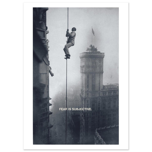Ed Dickinson 'Fear is Subjective' - Premium Matte Paper Poster