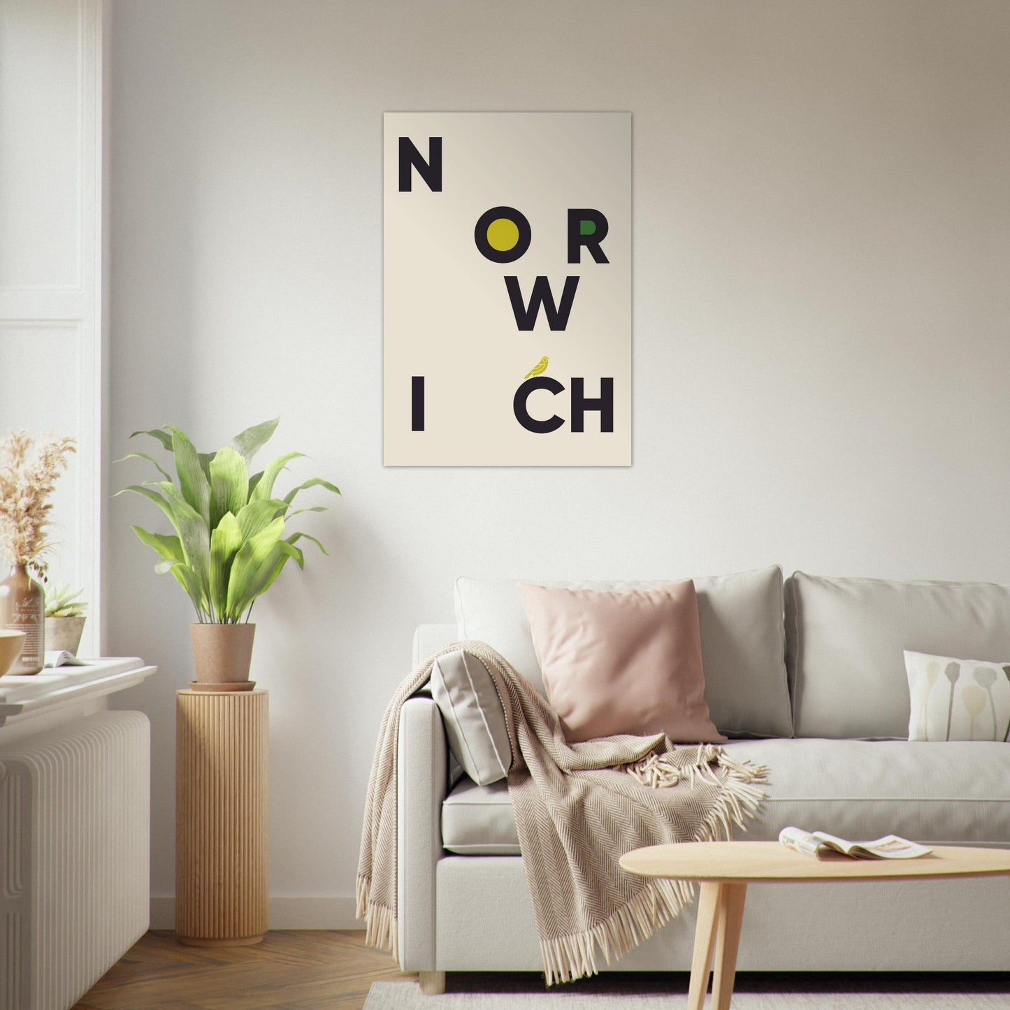 Cities/ Places 'Norwich' - Premium Matte Paper Poster