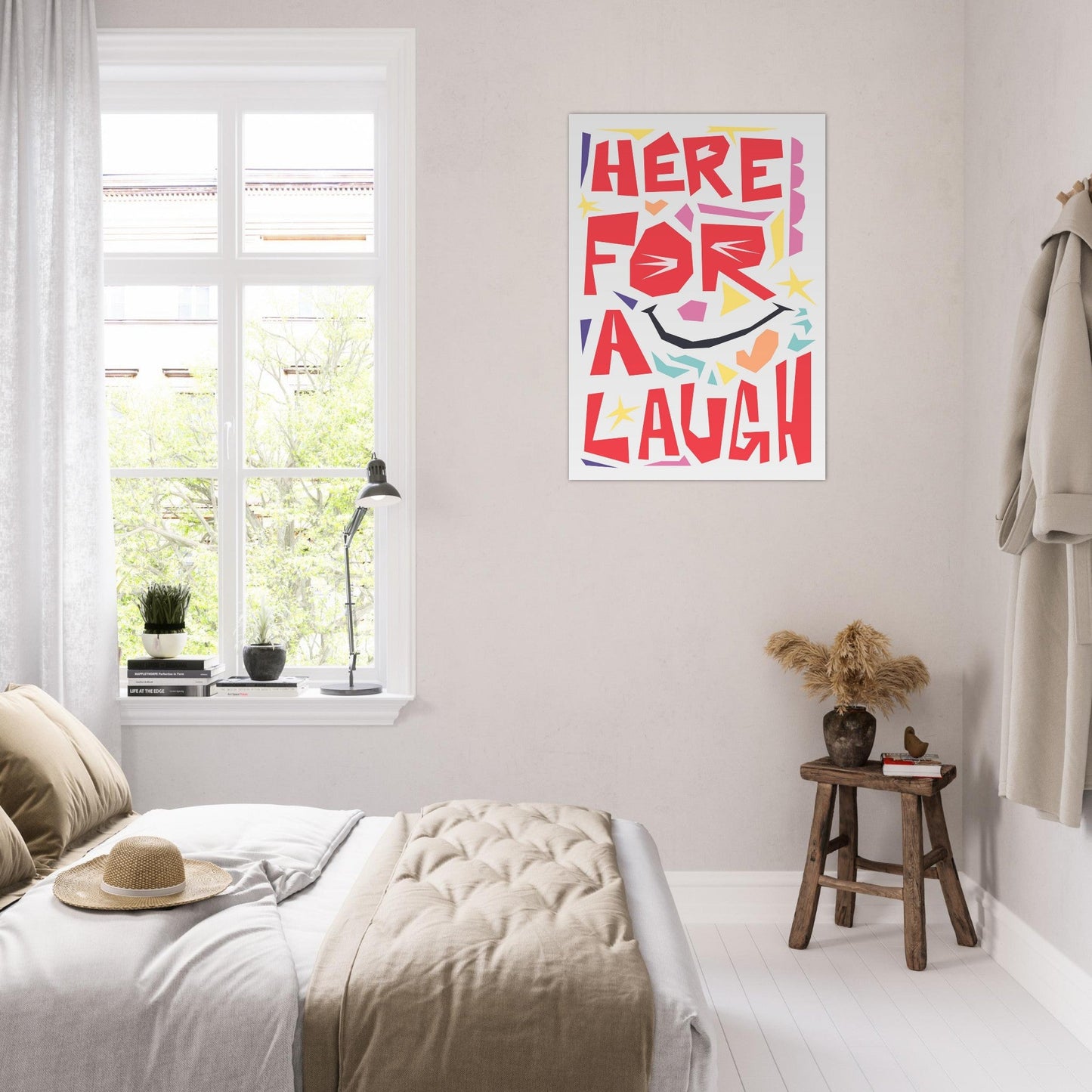 Here For A Laugh - Premium Matte Paper Poster