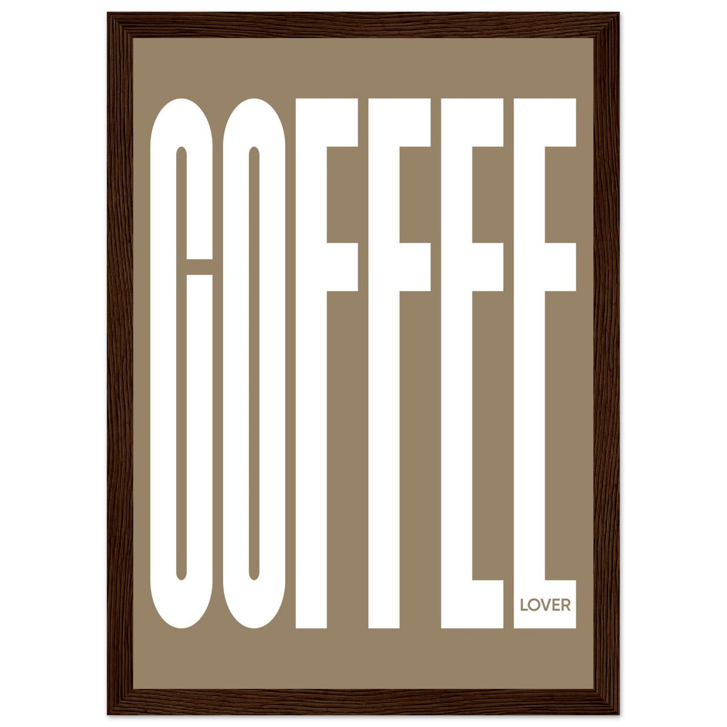 COFFEE - Premium Matte Paper Wooden Framed Poster