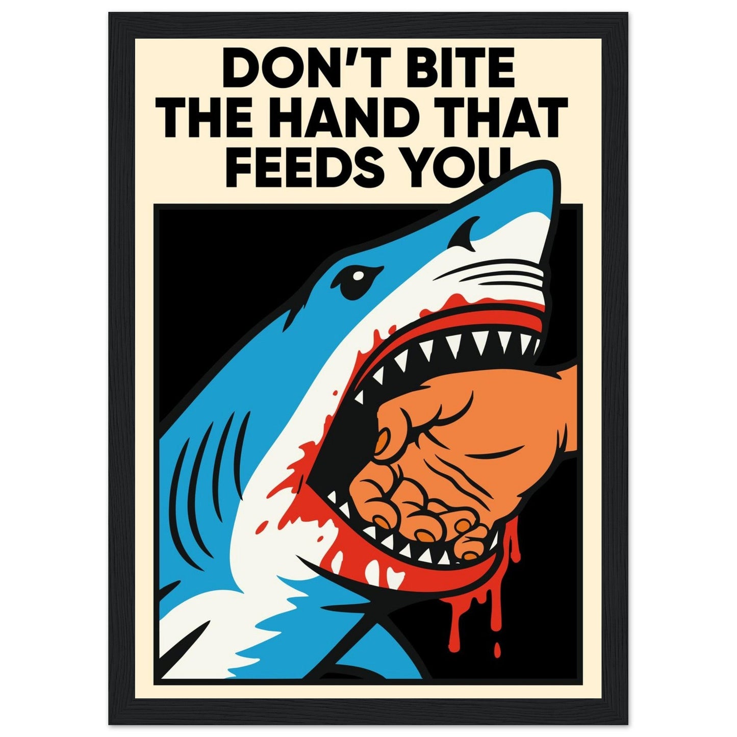 FEEDING TIME - Premium Matte Paper Wooden Framed Poster