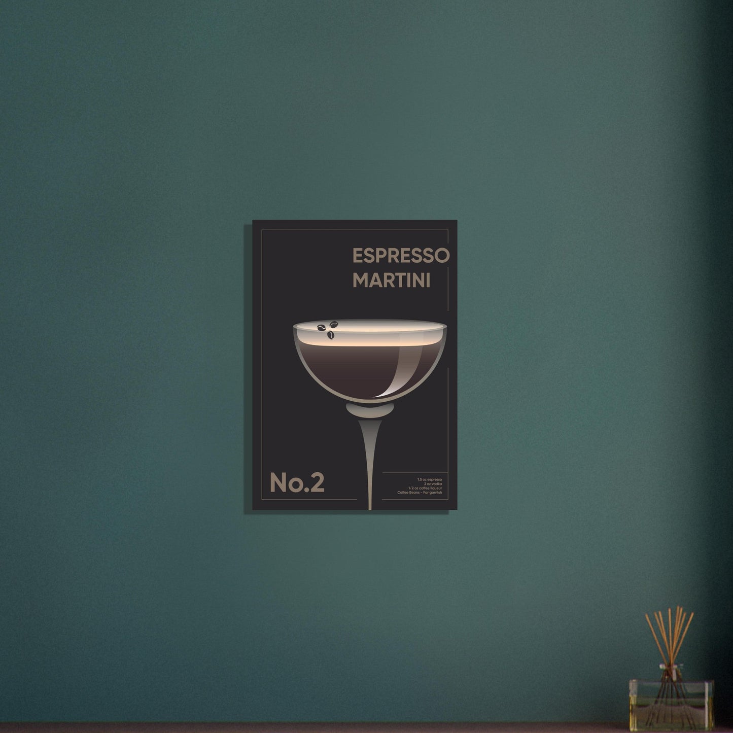 Cocktail 'Espresso Martini' - Premium Matte Paper Poster