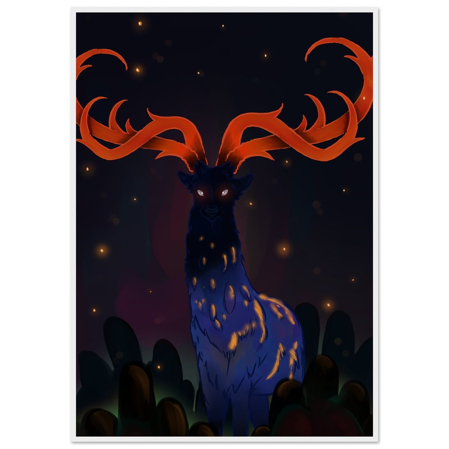 Animals 'Creature of the Forrest' - Premium Matte Paper Wooden Framed Poster
