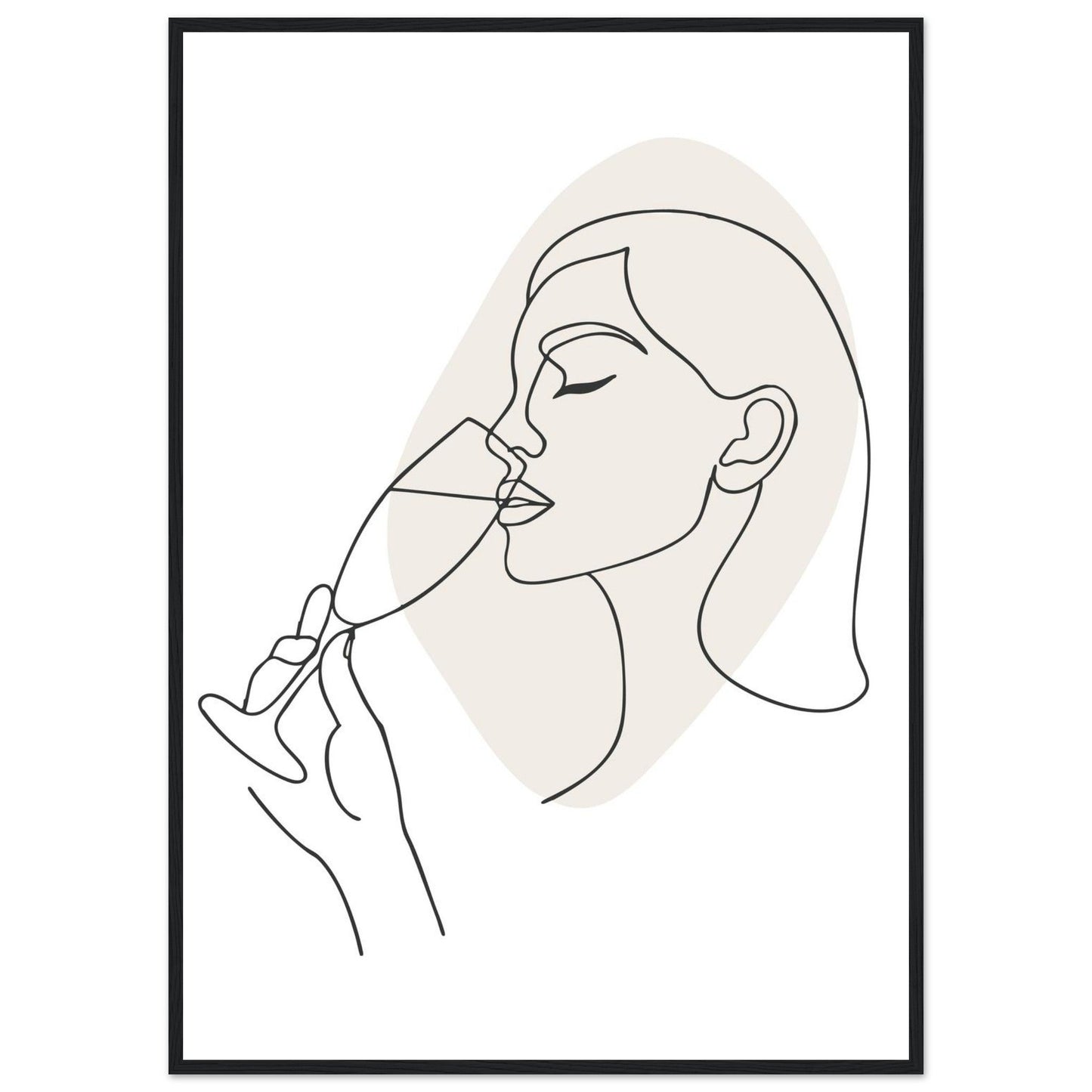 Prosecco - Premium Matte Paper Wooden Framed Poster