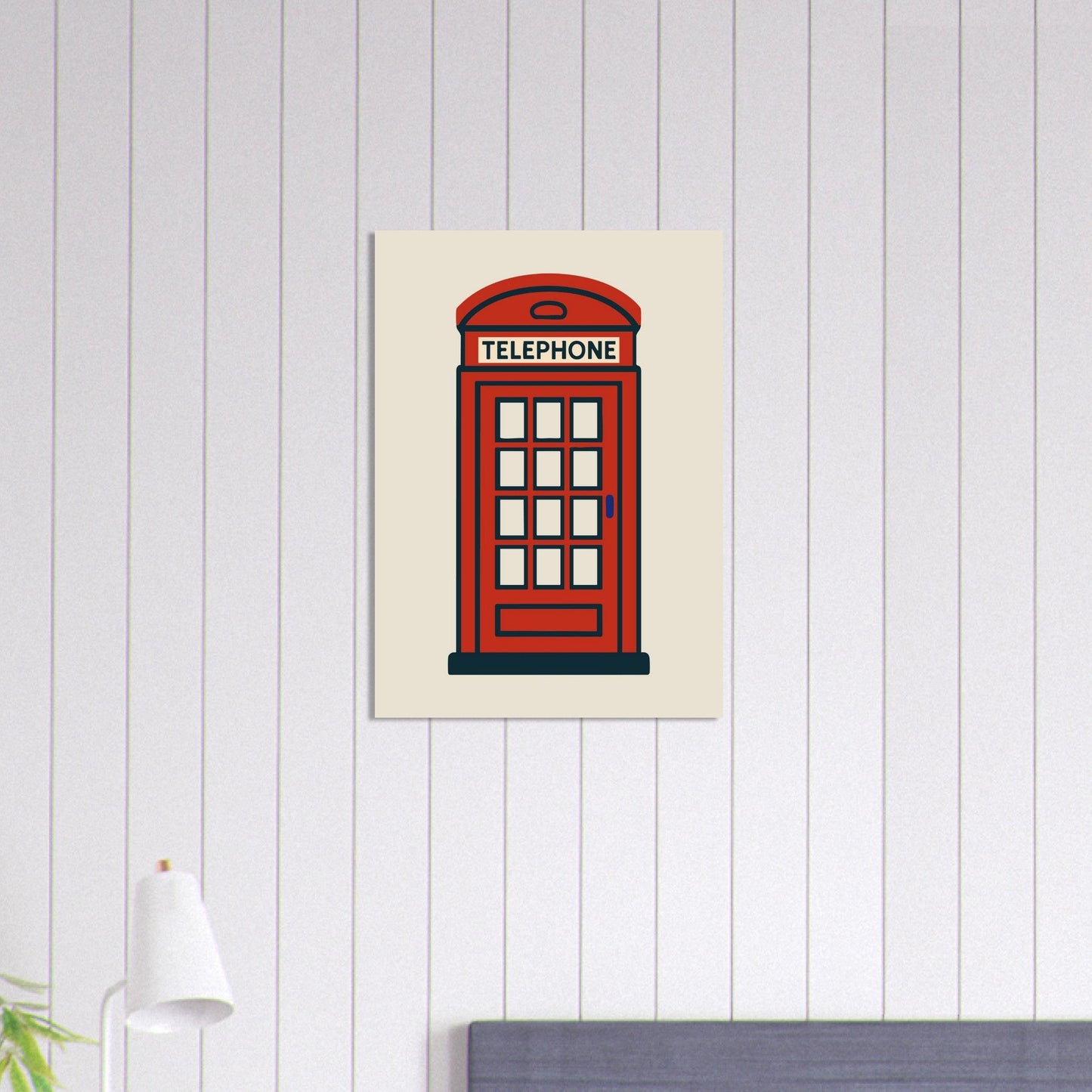 Cities/ Places 'Phone Box' - Premium Matte Paper Poster