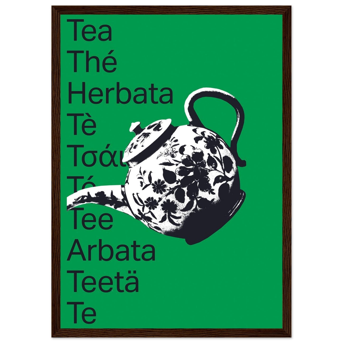 Ed Dickinson 'Tea' - Premium Matte Paper Wooden Framed Poster