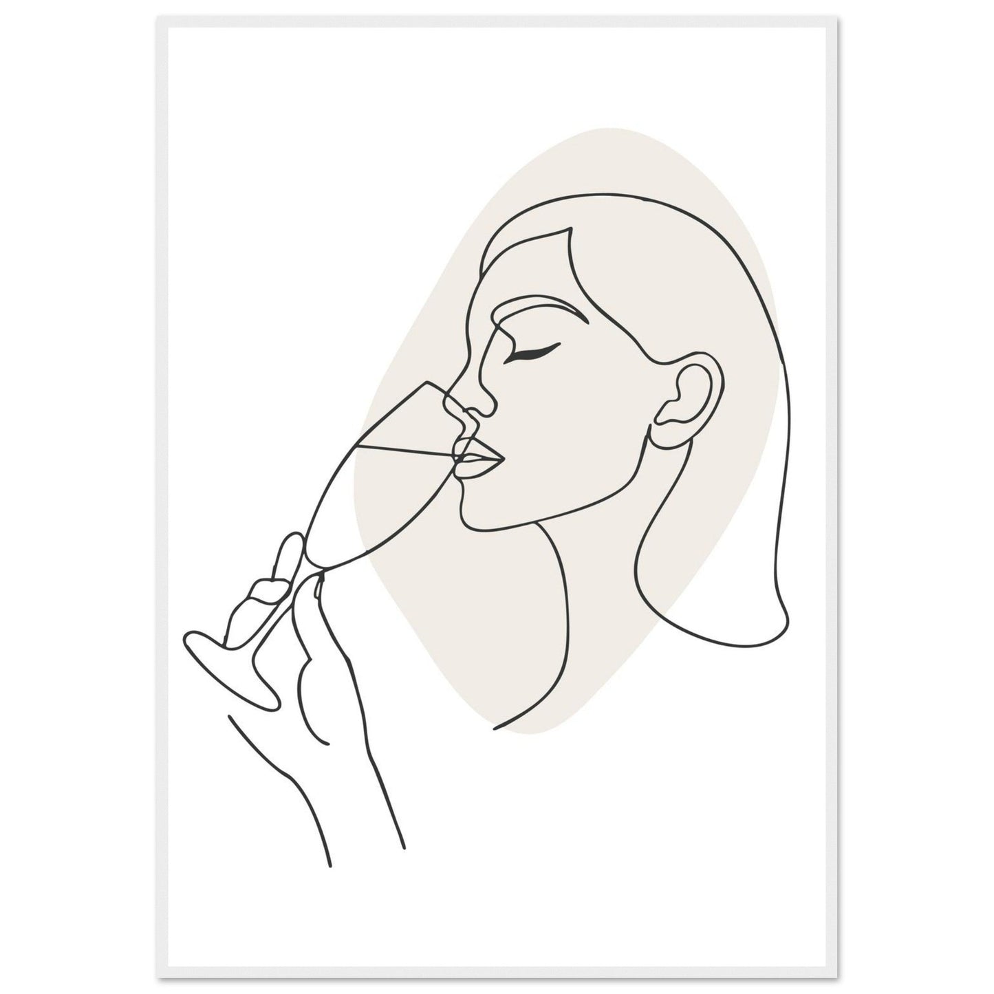 Prosecco - Premium Matte Paper Wooden Framed Poster