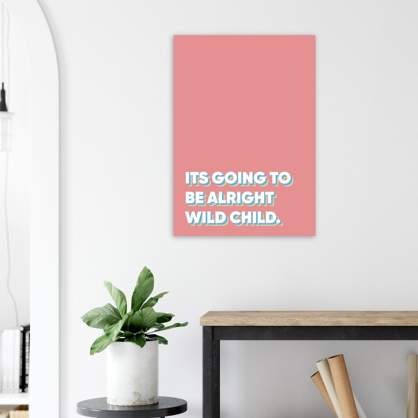 Sign 'Wild Child' - Premium Matte Paper Poster