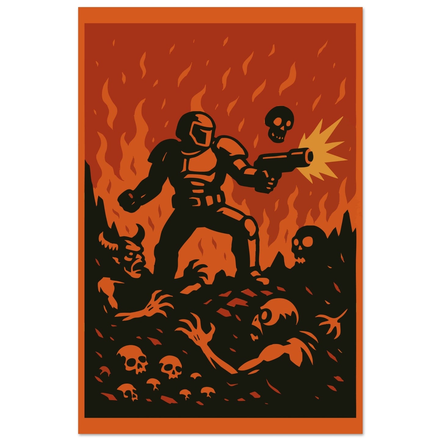 Gaming 'Slayer' - Premium Matte Paper Poster