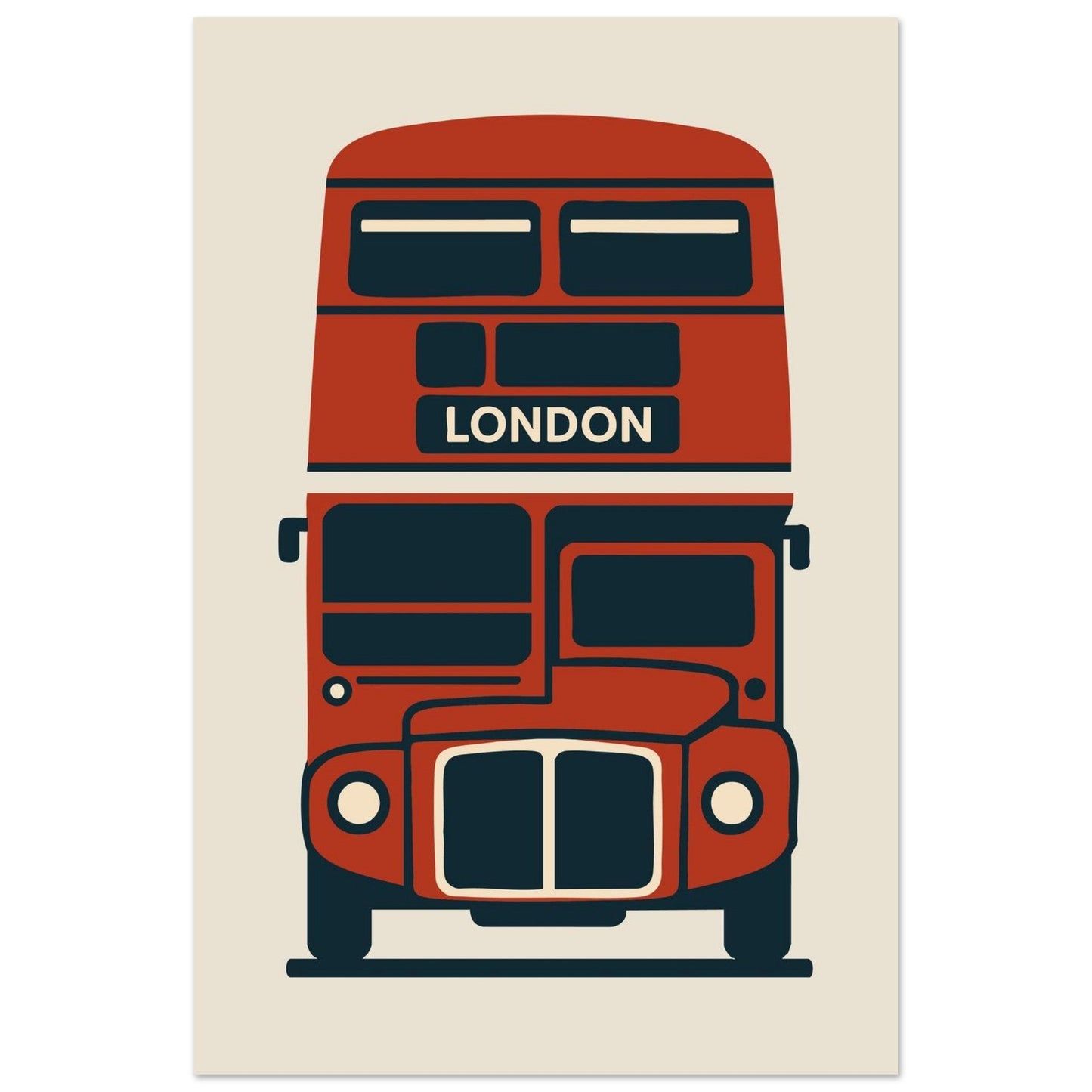 Cities/ Places 'Bus' - Premium Matte Paper Poster