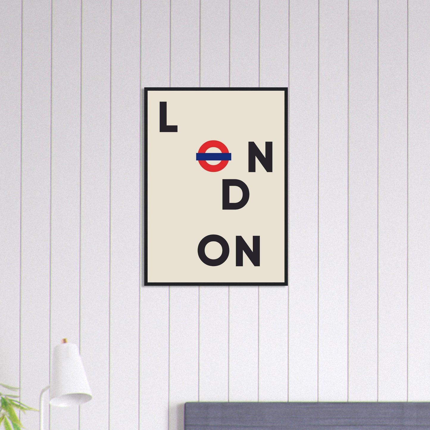 Cities/ Places 'London' - Premium Matte Paper Wooden Framed Poster