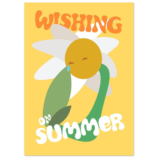Flowers 'Wishing on Summer' - Premium Matte Paper Poster