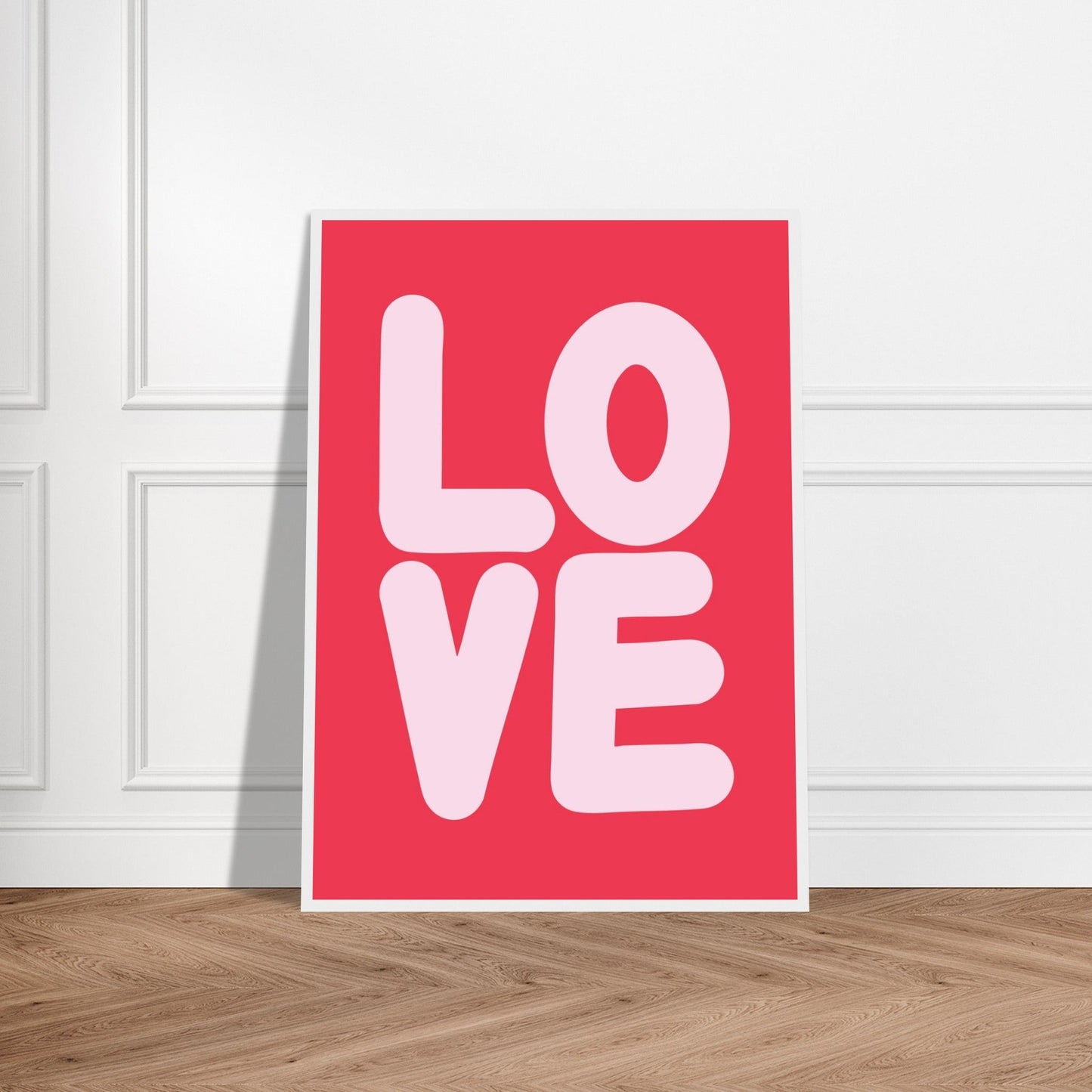 Sign 'Love' - Premium Matte Paper Wooden Framed Poster