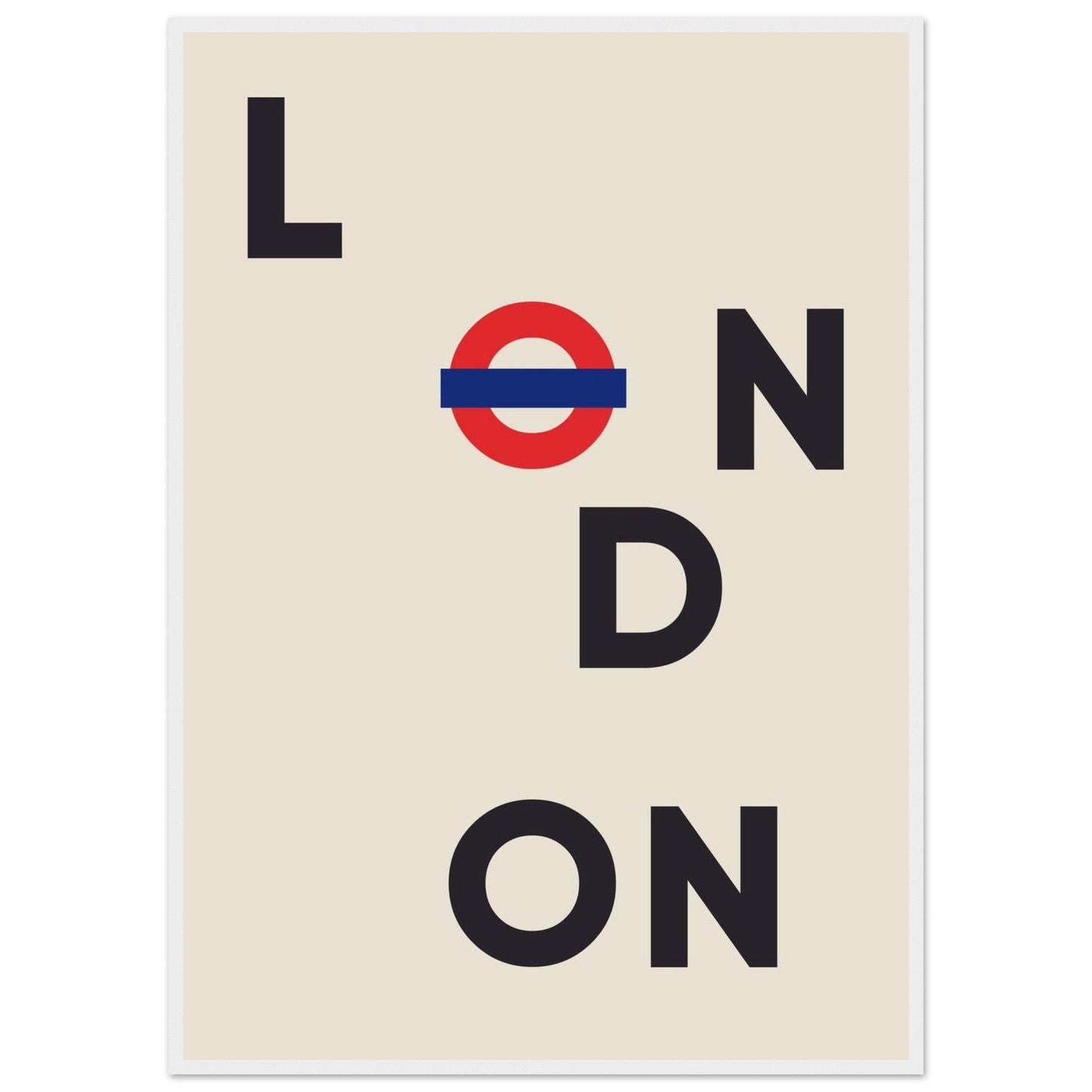 Cities/ Places 'London' - Premium Matte Paper Wooden Framed Poster