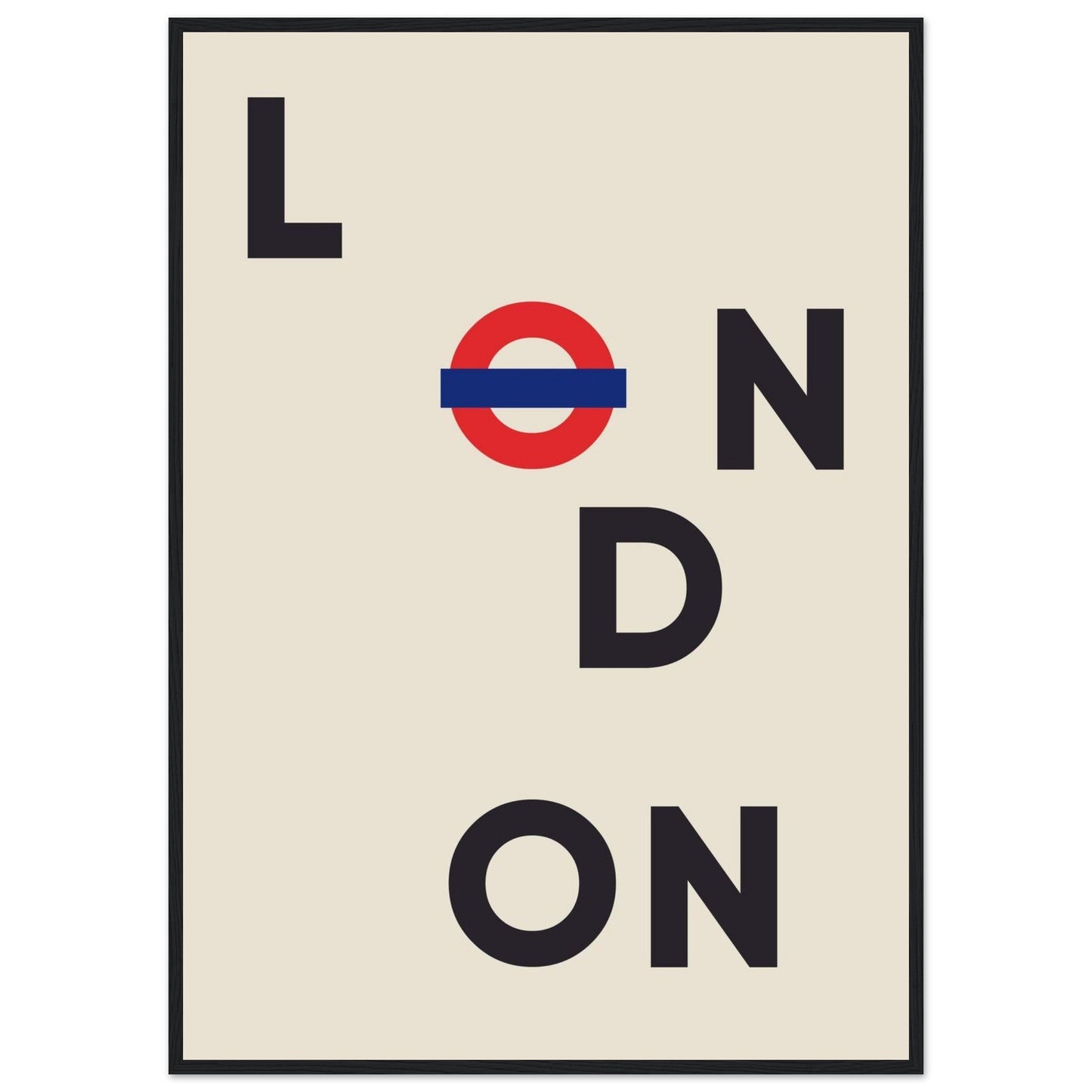 Cities/ Places 'London' - Premium Matte Paper Wooden Framed Poster