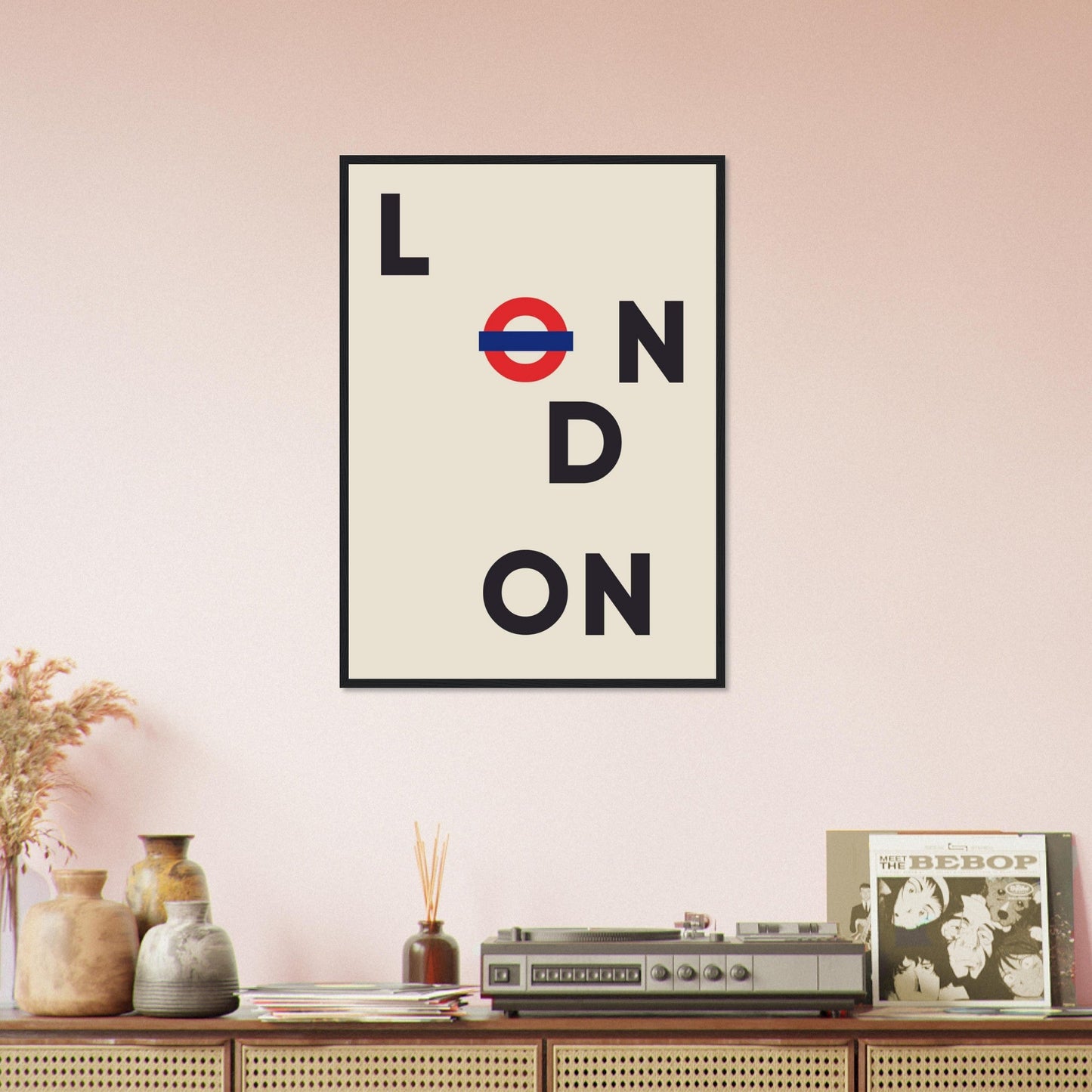 Cities/ Places 'London' - Premium Matte Paper Wooden Framed Poster