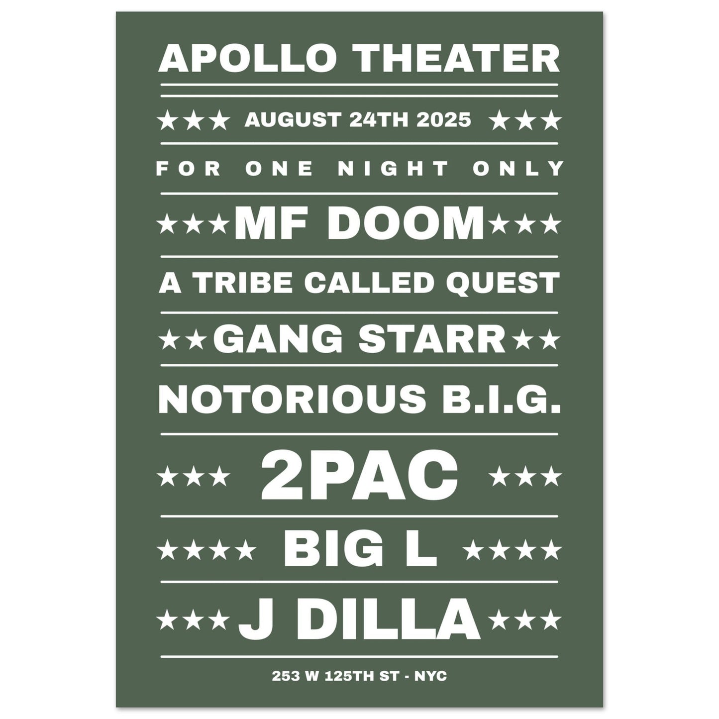 Sign 'Dream Hip Hop Gig' - Premium Matte Paper Poster