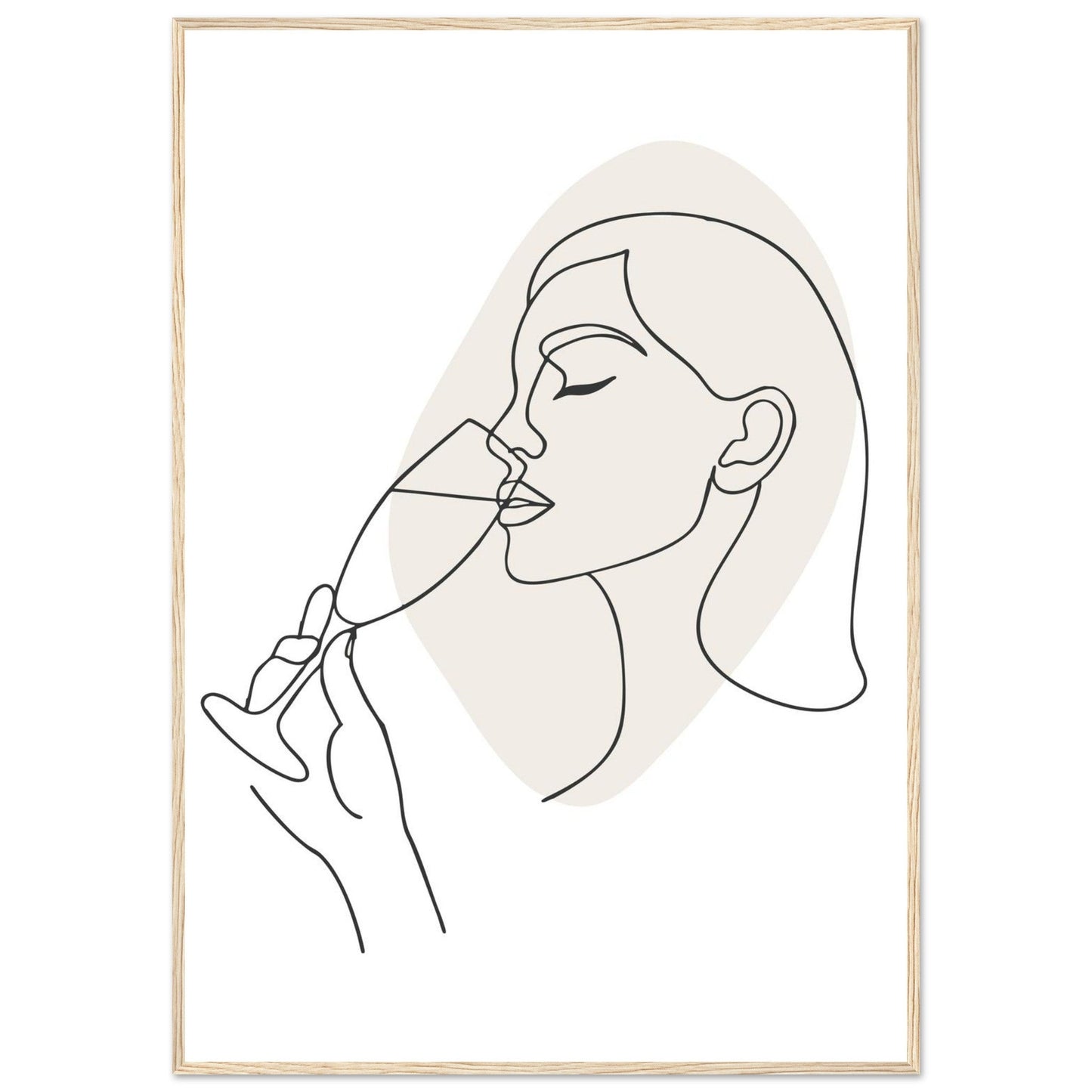 Prosecco - Premium Matte Paper Wooden Framed Poster