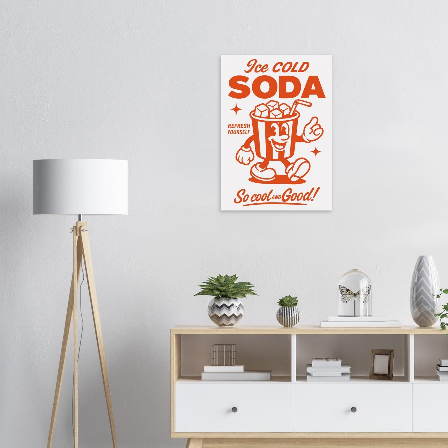 Food 'Ice Cold Soda' - Premium Matte Paper Poster