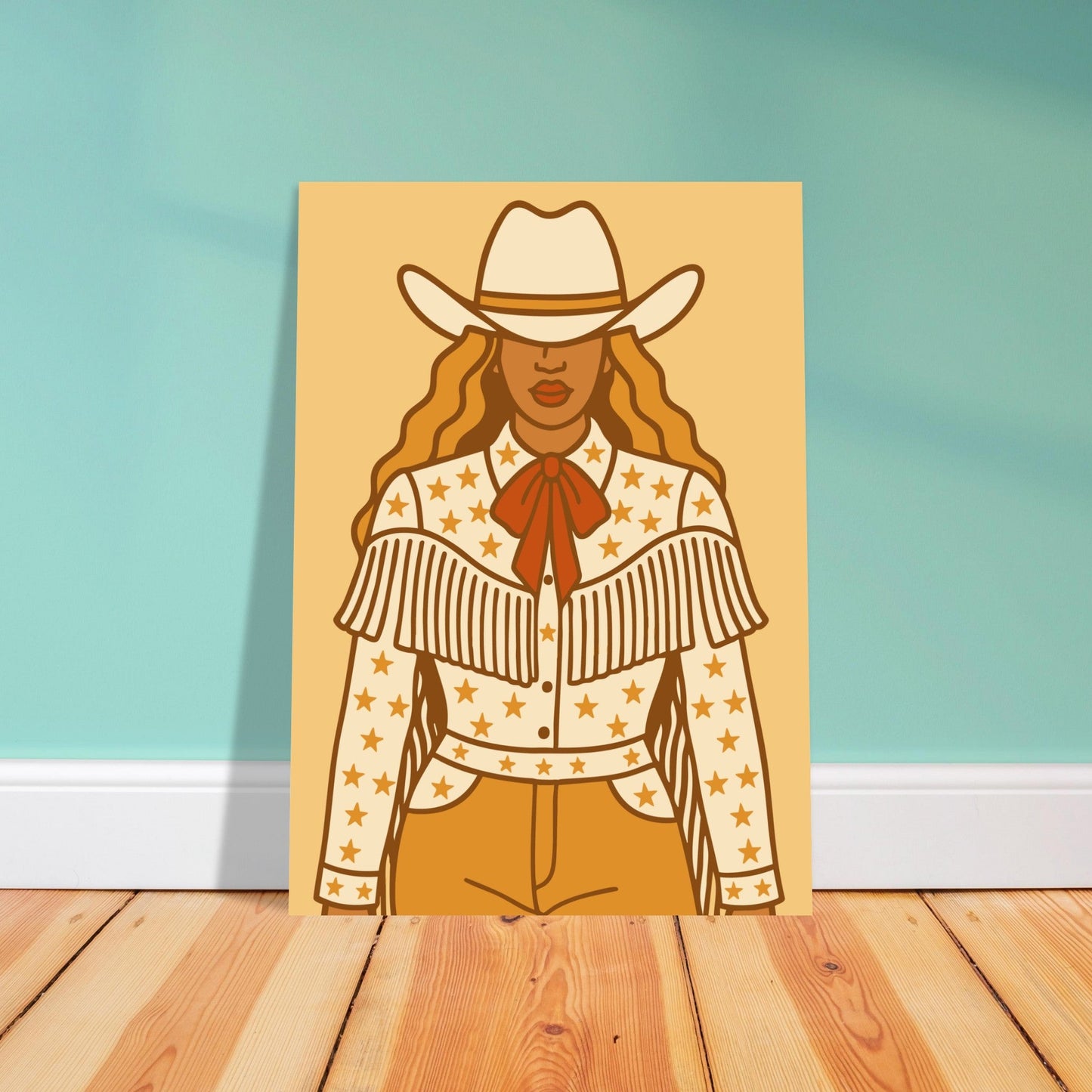 Cowboy 'B' - Premium Matte Paper Poster