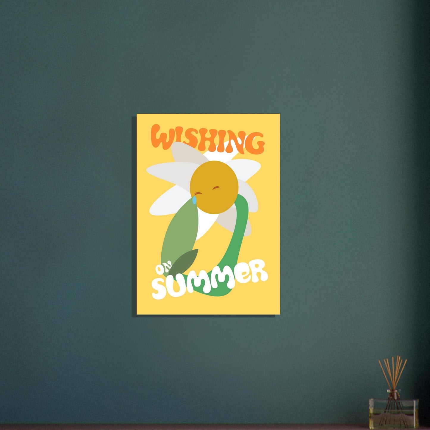 Flowers 'Wishing on Summer' - Premium Matte Paper Poster