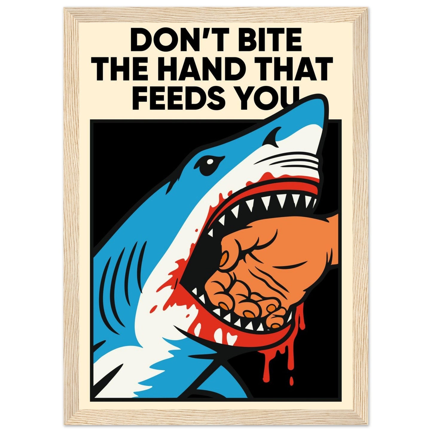 FEEDING TIME - Premium Matte Paper Wooden Framed Poster