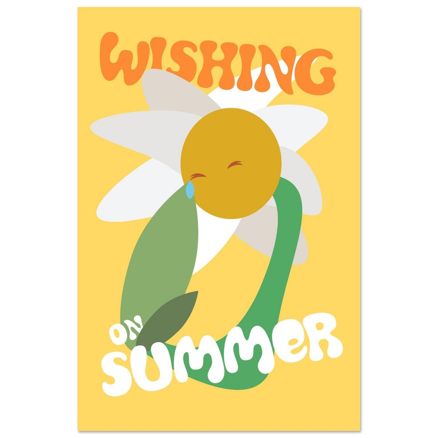 Flowers 'Wishing on Summer' - Premium Matte Paper Poster