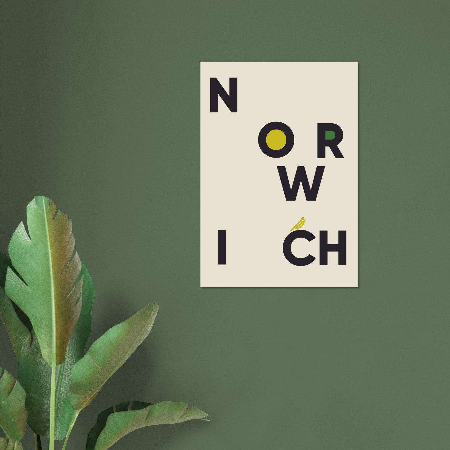 Cities/ Places 'Norwich' - Premium Matte Paper Poster