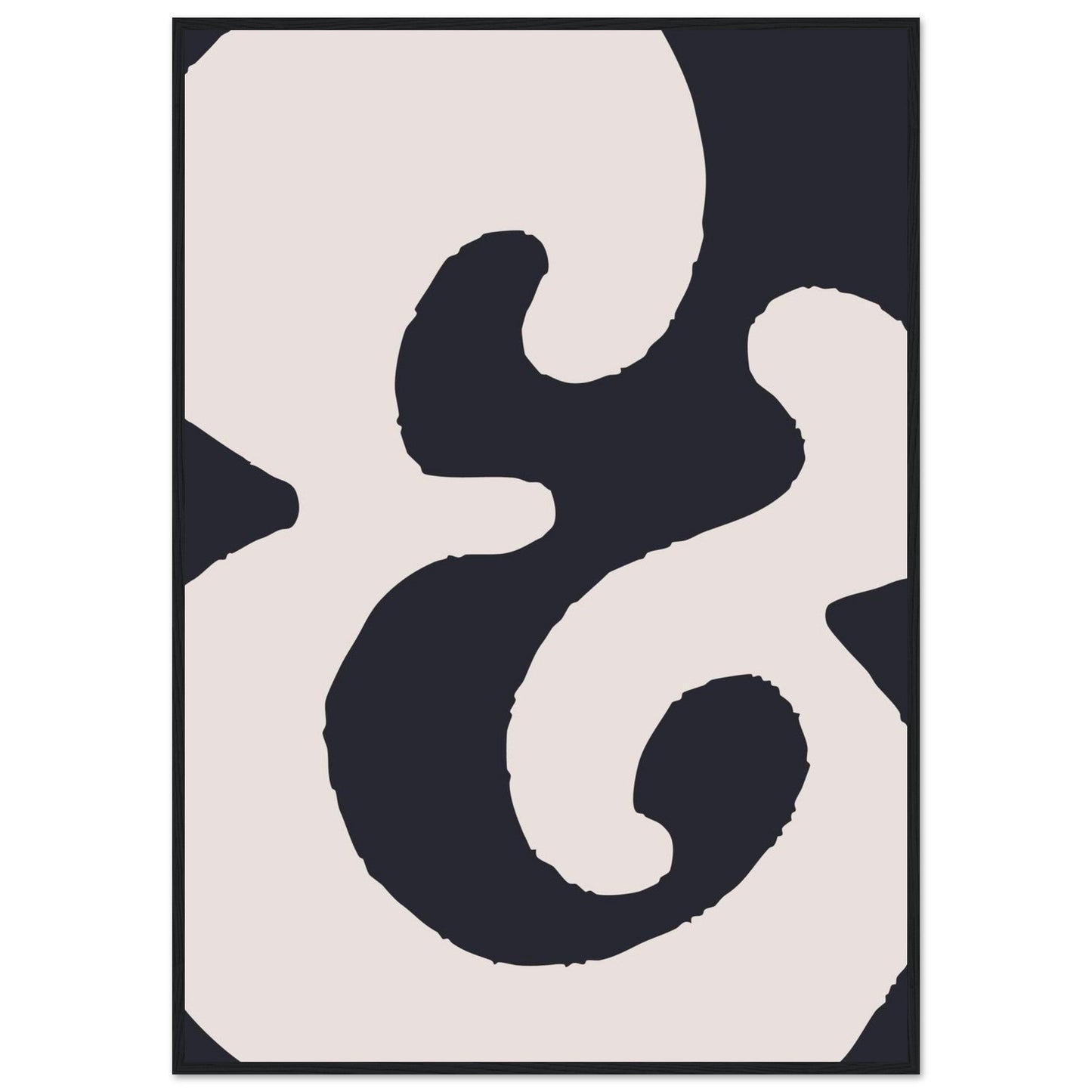 Sign '&' - Premium Matte Paper Wooden Framed Poster