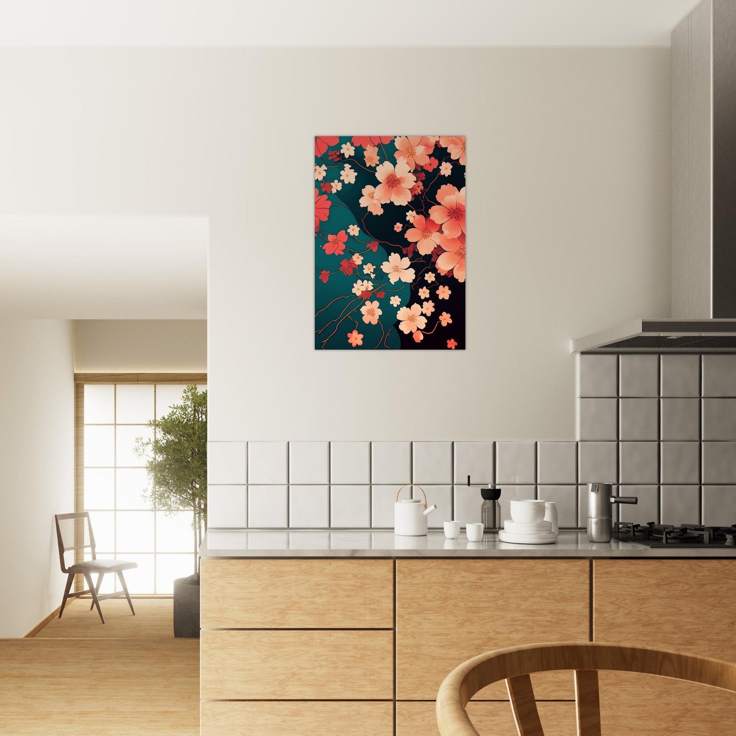 Flowers 'Japanese Garden' - Premium Matte Paper Poster