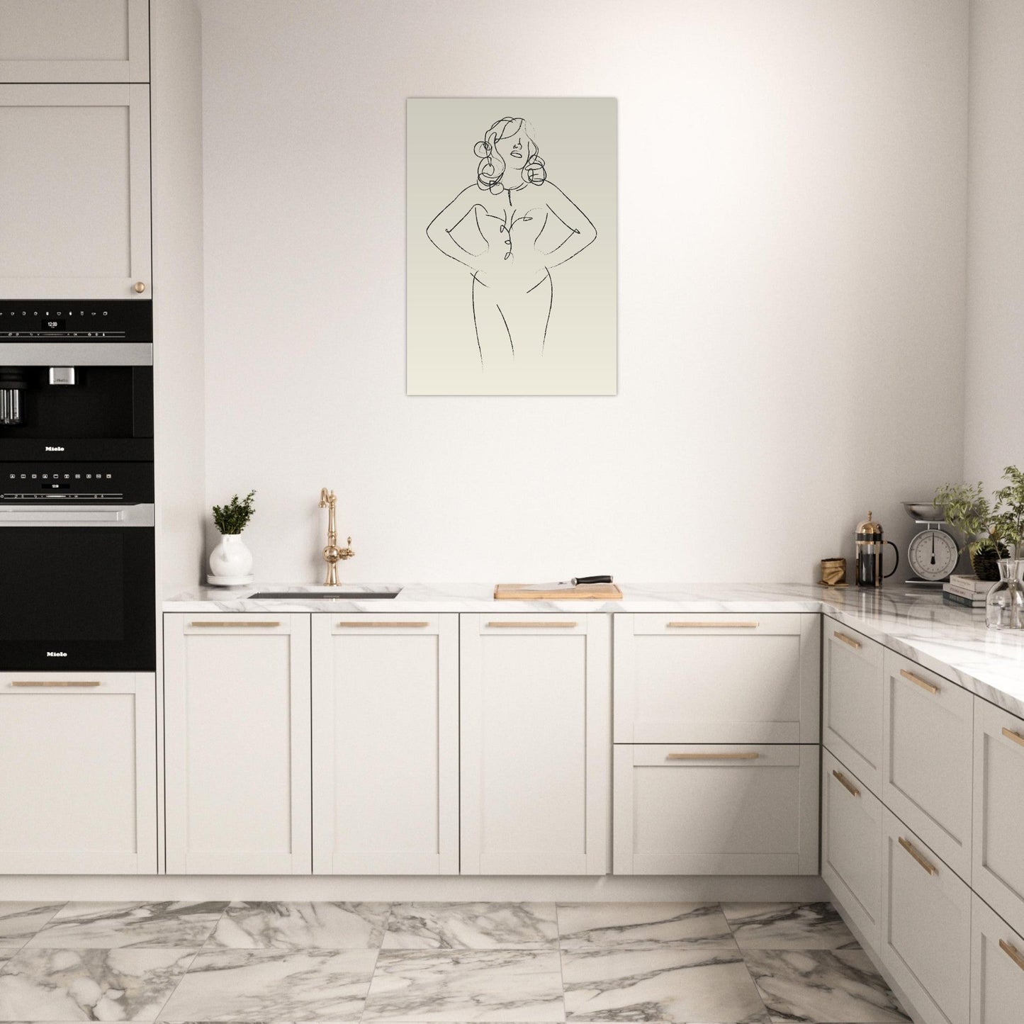 Line Art 'Sabrina' - Premium Matte Paper Poster